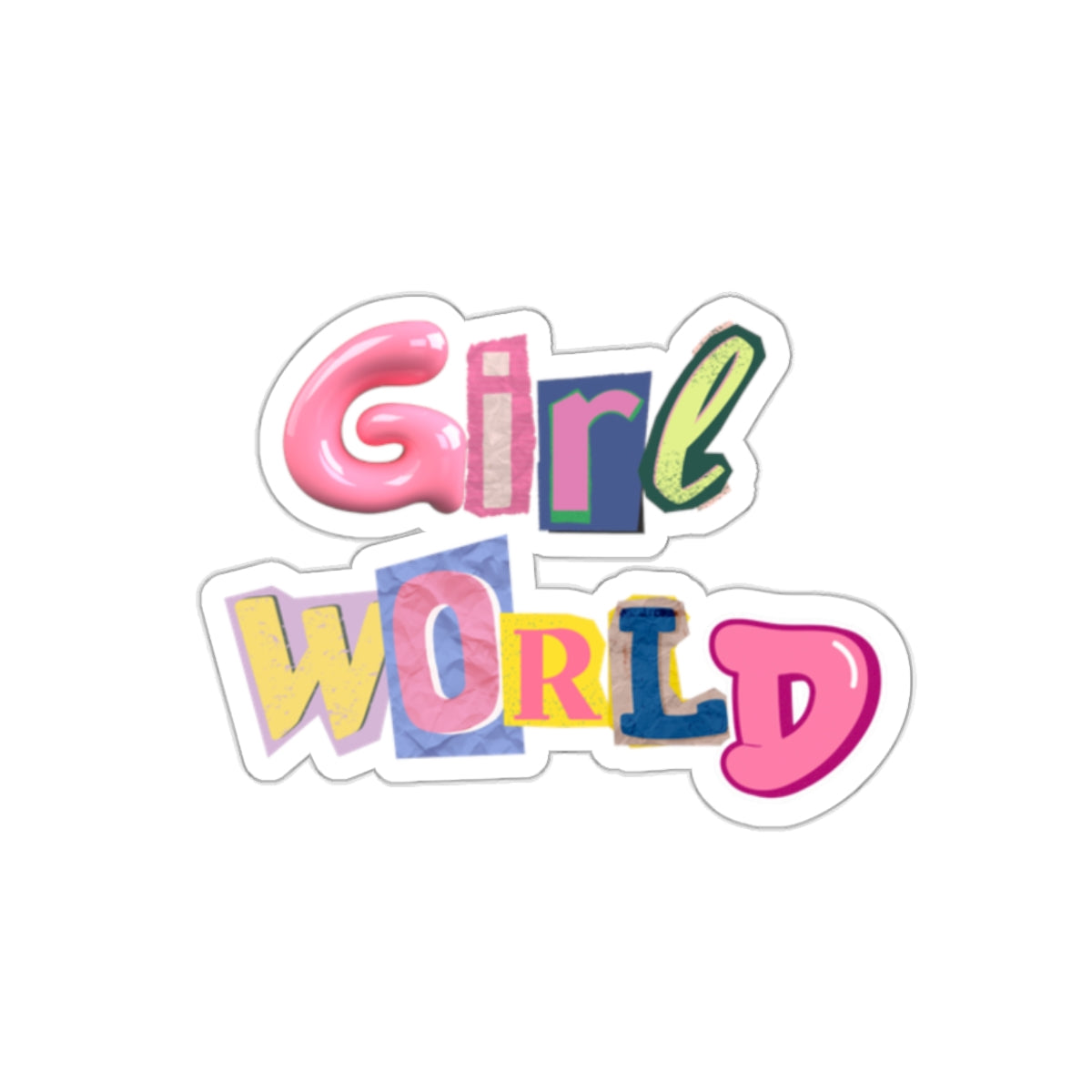 Girl World Stickers