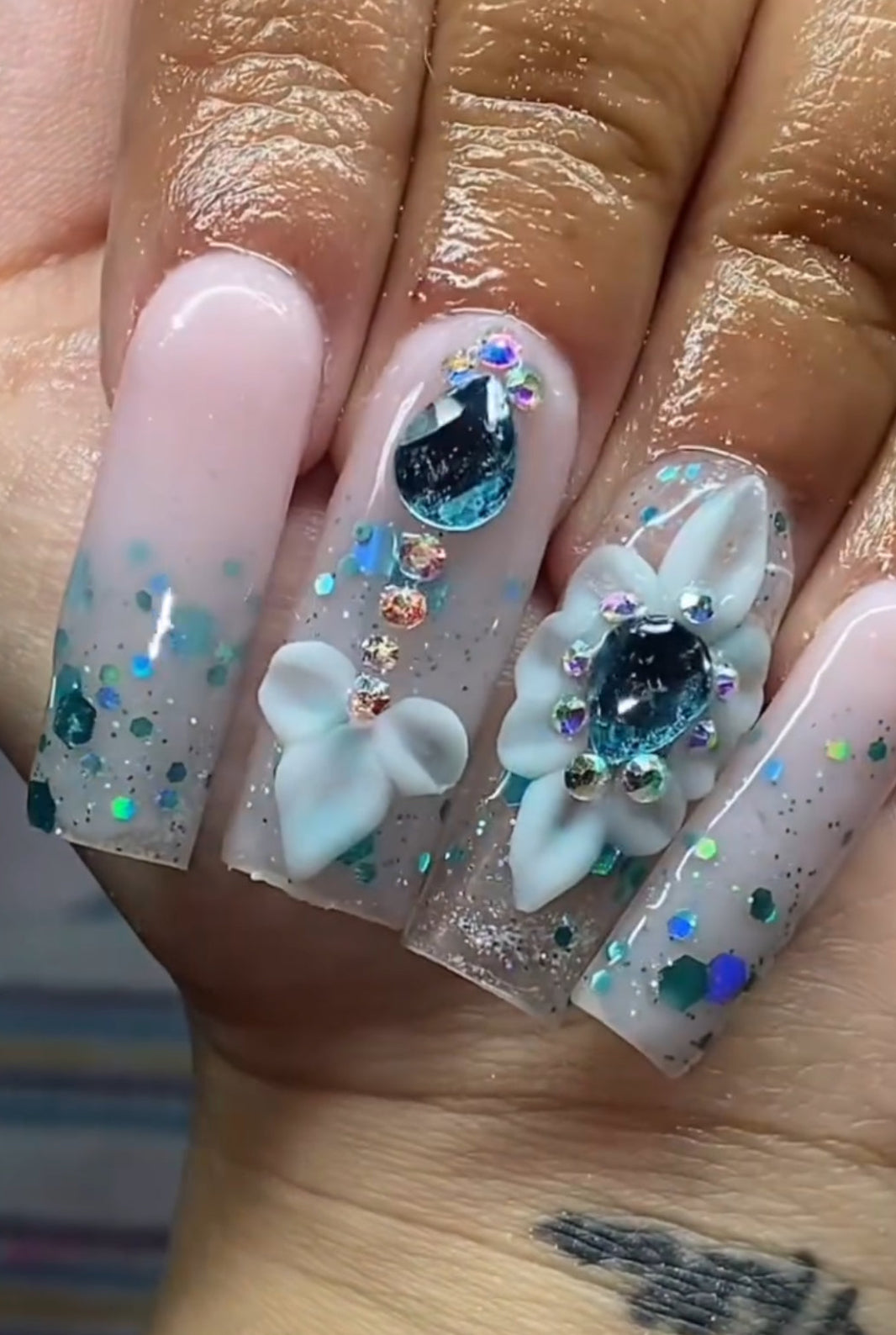 Teal Tempest Glitz