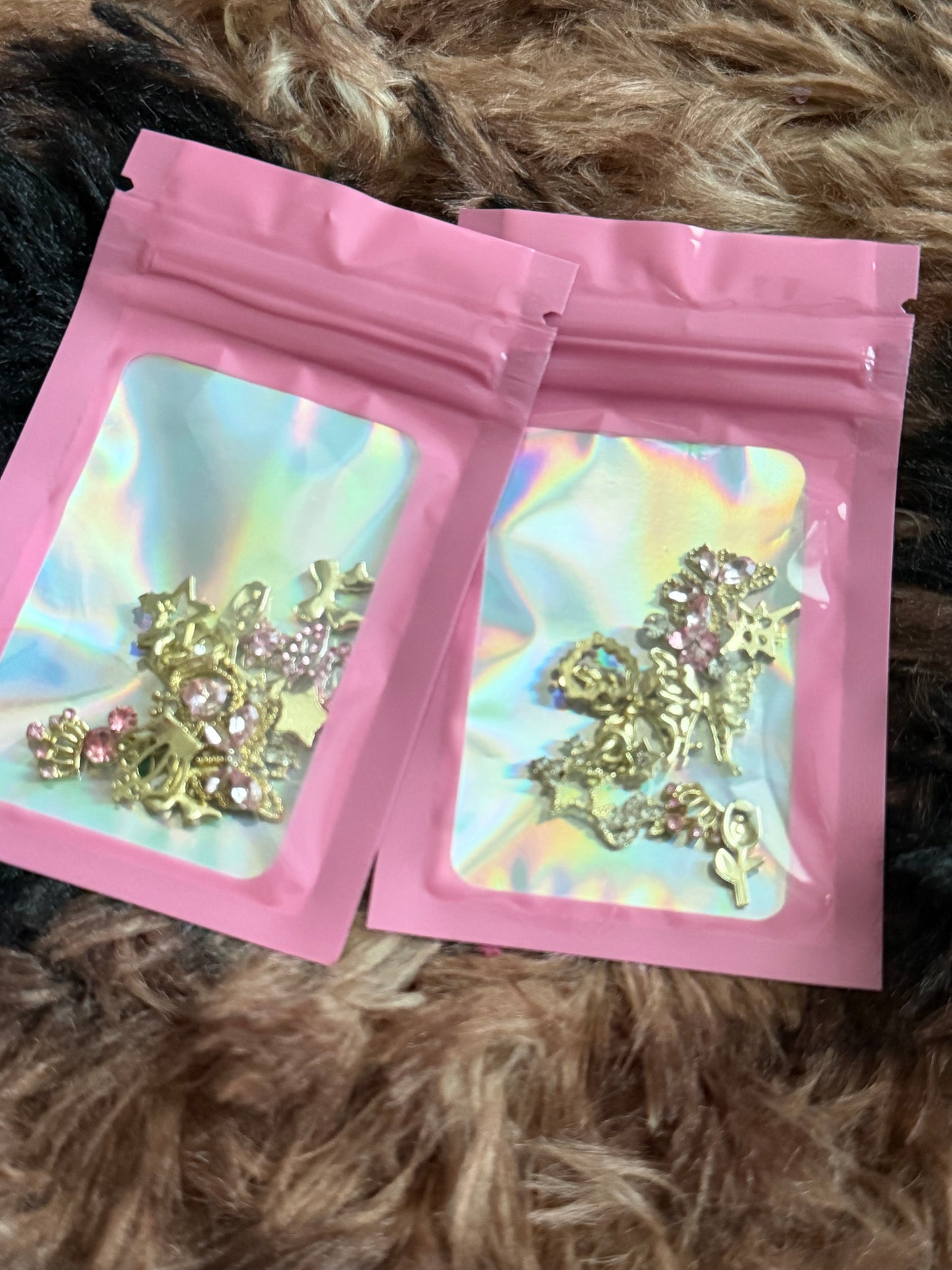 Gold Baddie Charm Bag