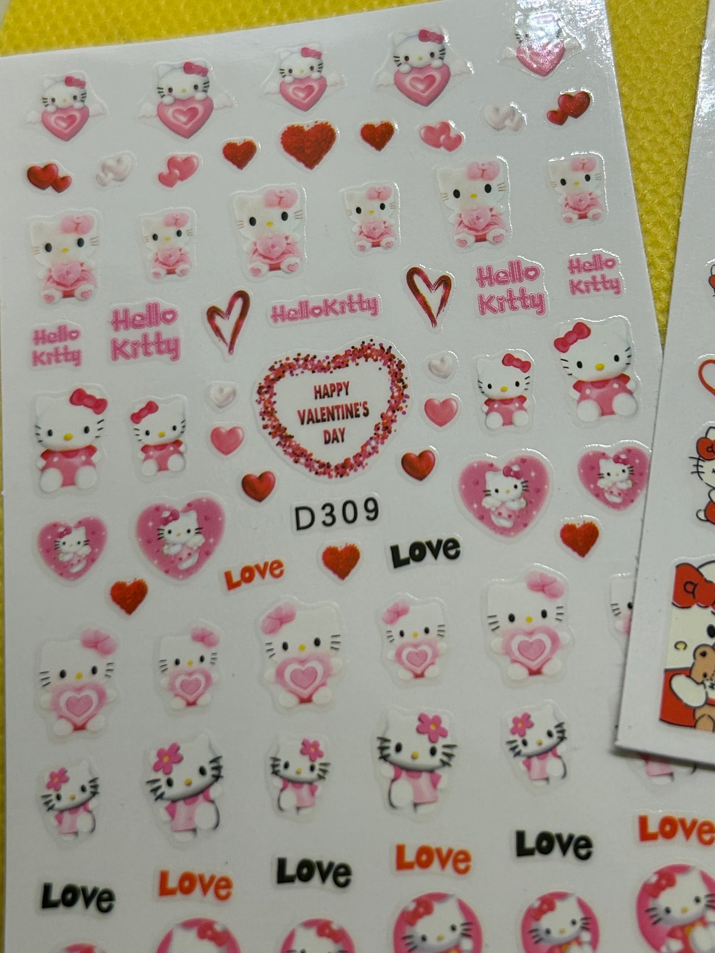 Love You Lots Kitty Stickers