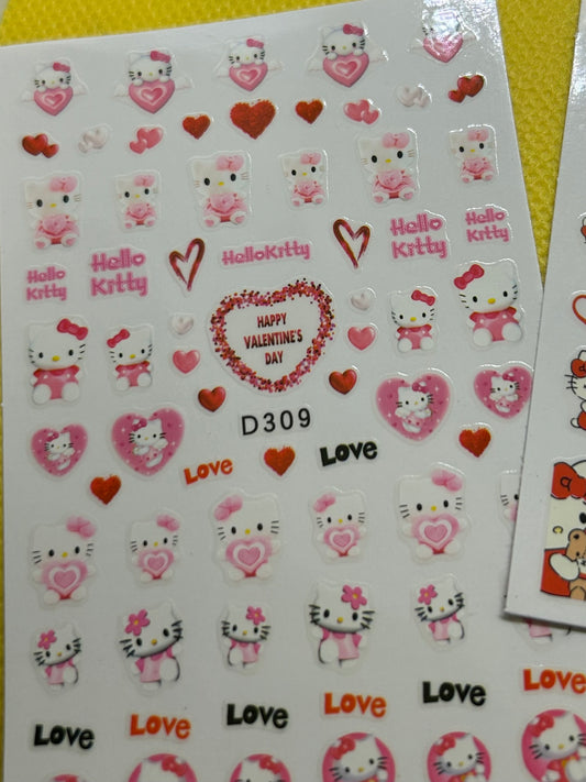 Love You Lots Kitty Stickers