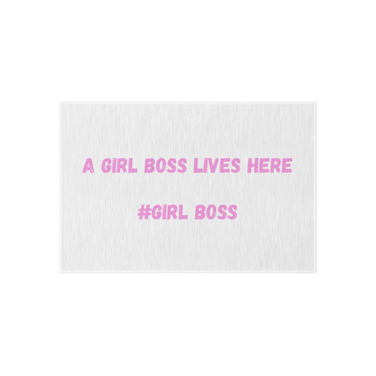 Girl Boss Outdoor Rug