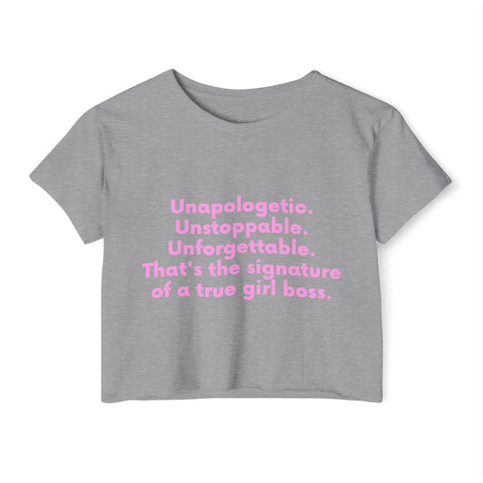 Girl Boss Crop Top