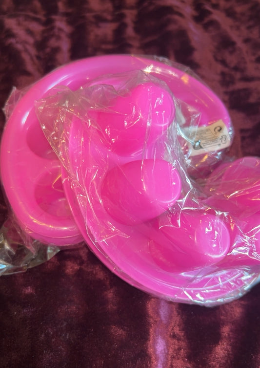 2 Piece Pink Nail Soak Bowl