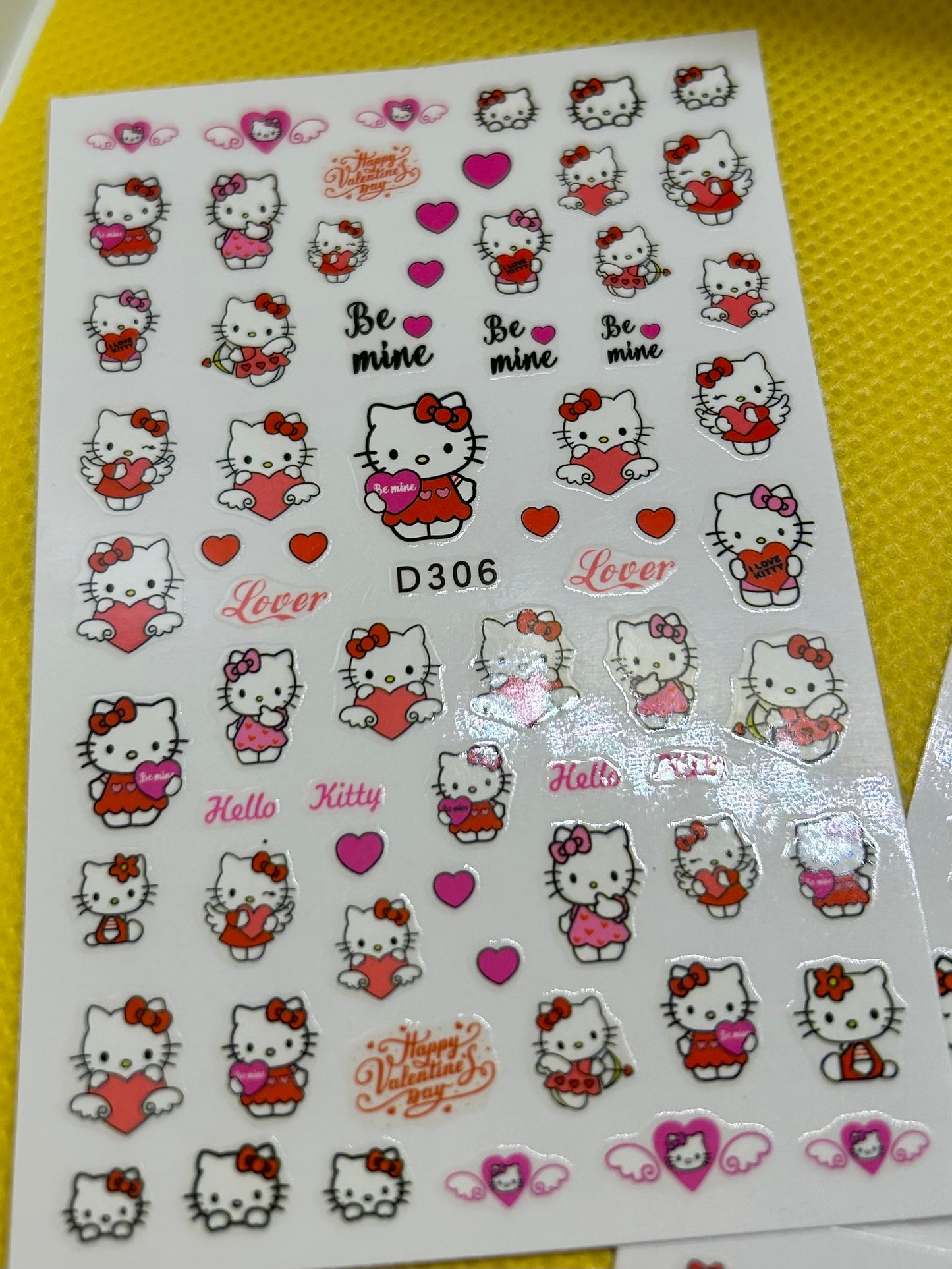 Be Mine Kitty Stickers