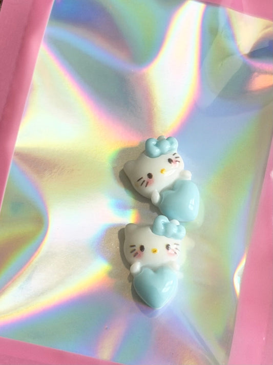 Blue Love Kitty Charm