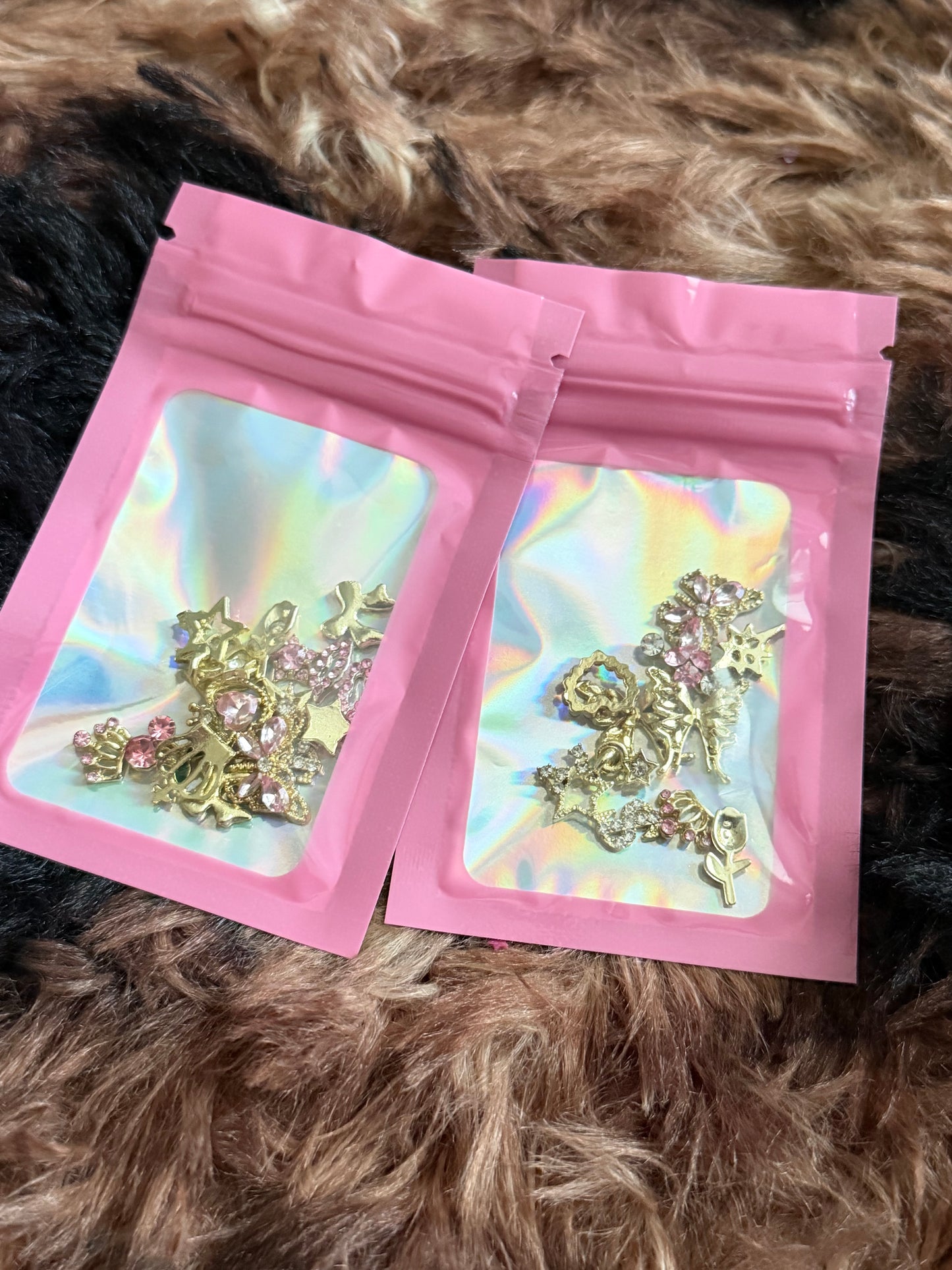 Gold Baddie Charm Bag
