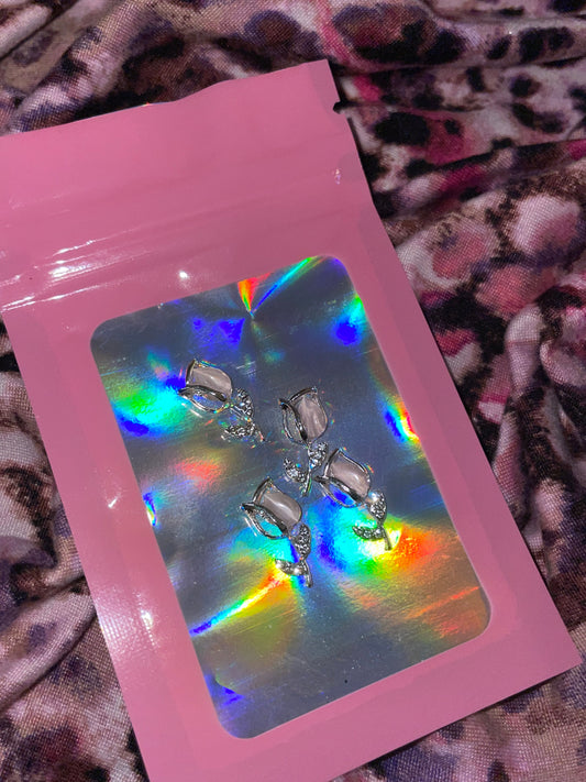 Silver Tulip Charm